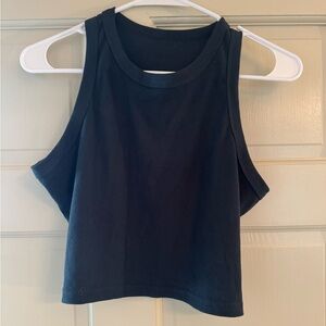 Dark blue/green crop top